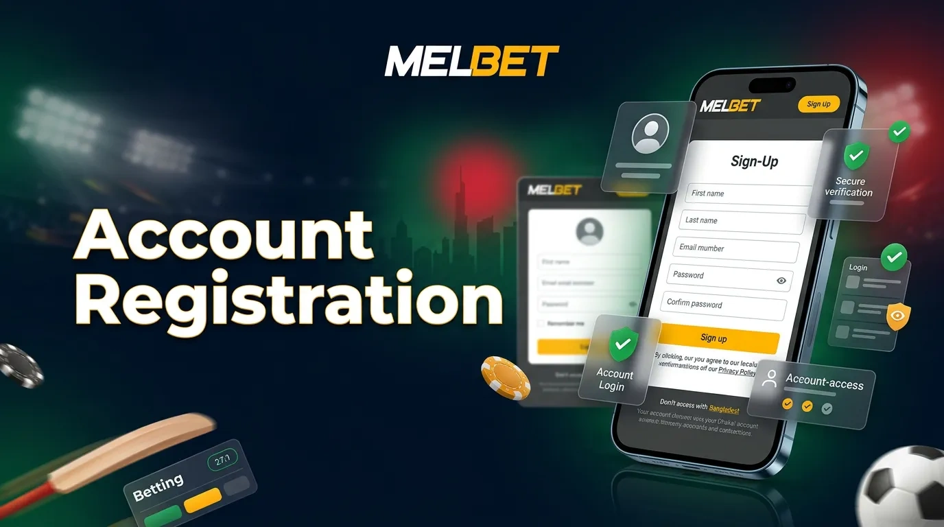 Melbet account registration in Bangladesh with mobile sign-up options